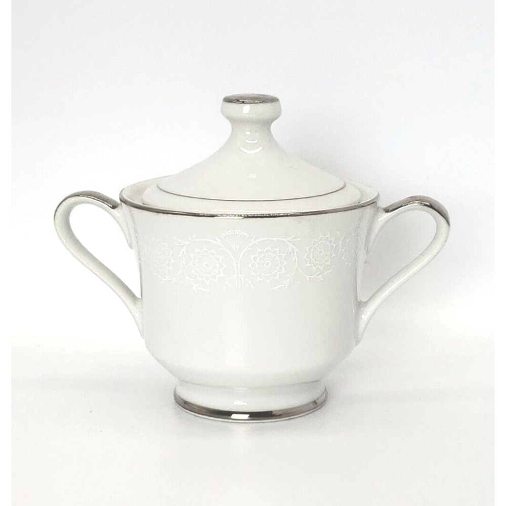Vintage Sugar Bowl Seyei China Bridal Lace 5027 Japan